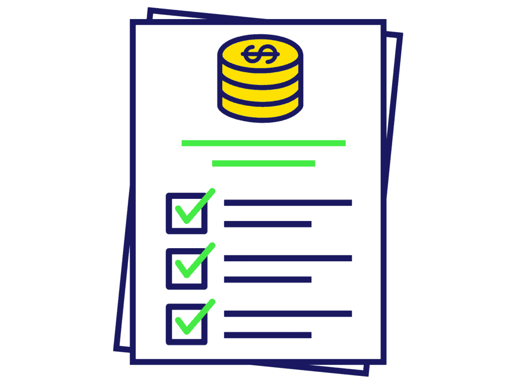 budget with check marks, someone followed tips on how to save money on a low income