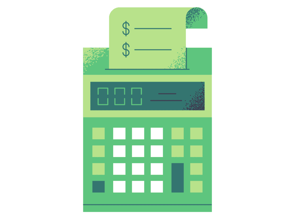 budget calculator representing things to do that don't cost money