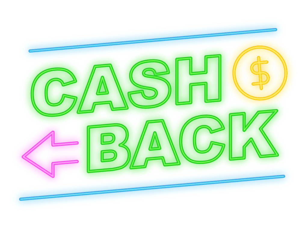 cash back sign representing you can use cash back apps if your tired of living paycheck to paycheck