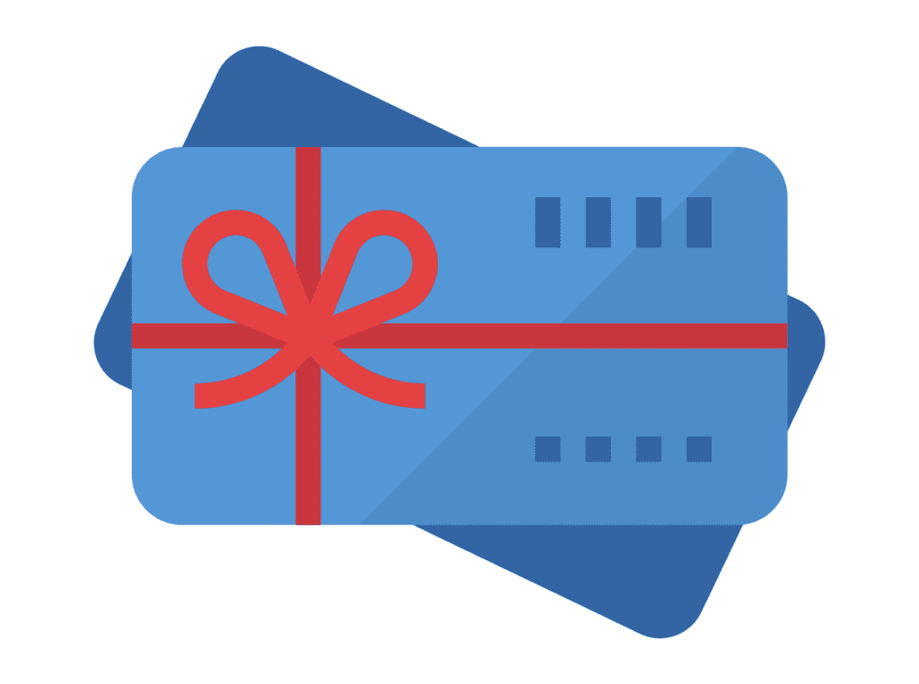 two gift cards