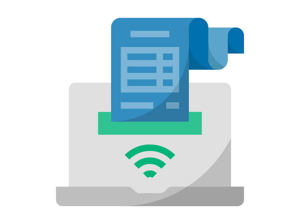 internet bill and computer representing you can lower your bill if your tired of living paycheck to paycheck