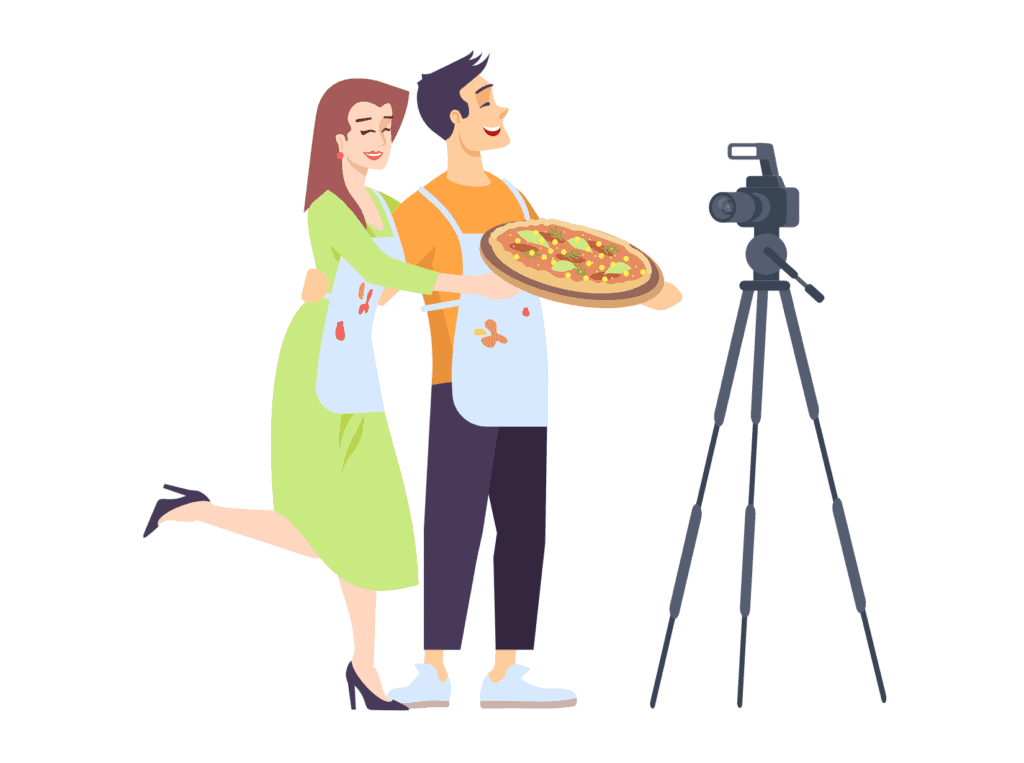 person blogging about pizza showing the budget benefits allow you to find life's purpose