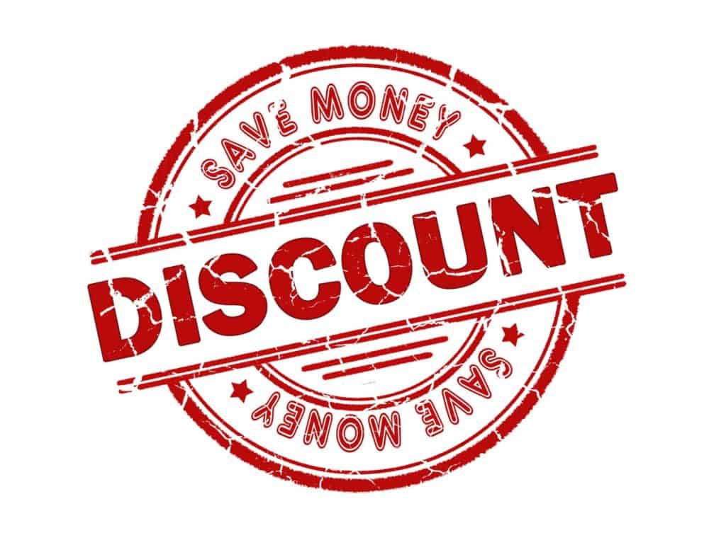 red letters discount save money