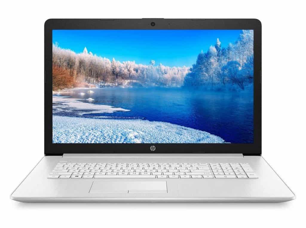 hp pavilion 17'' representing the best budget laptop for zoom meetings