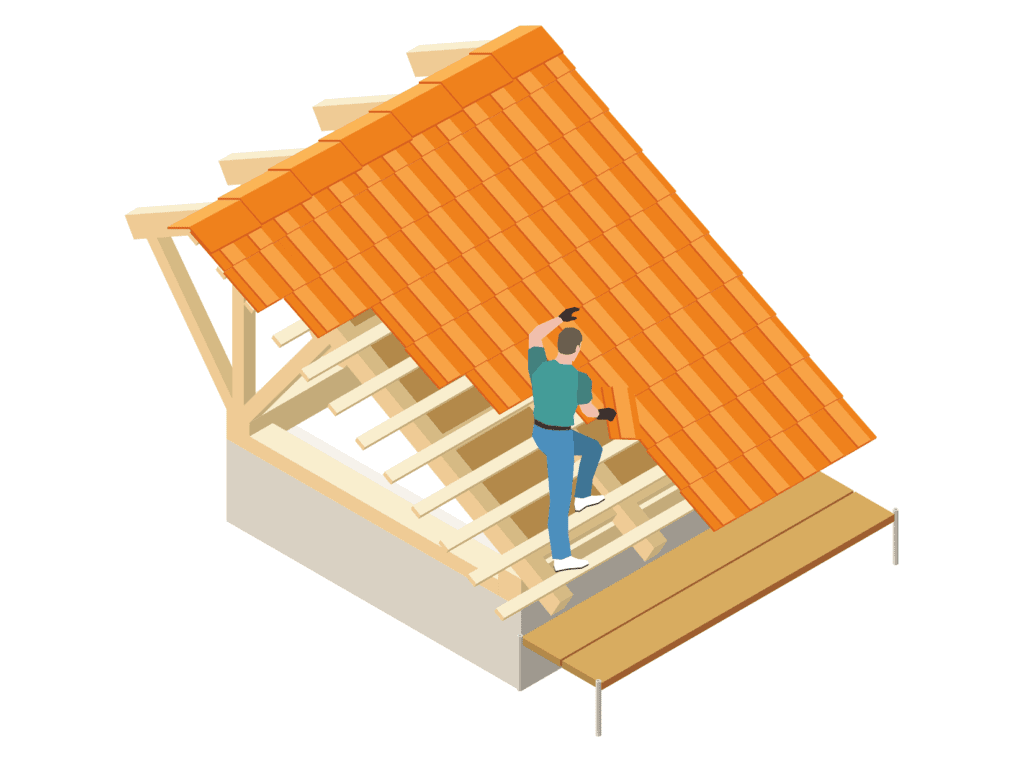roofer on a roof