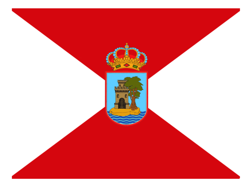 vigo Spain flag representing the cheapest place to live in Spain
