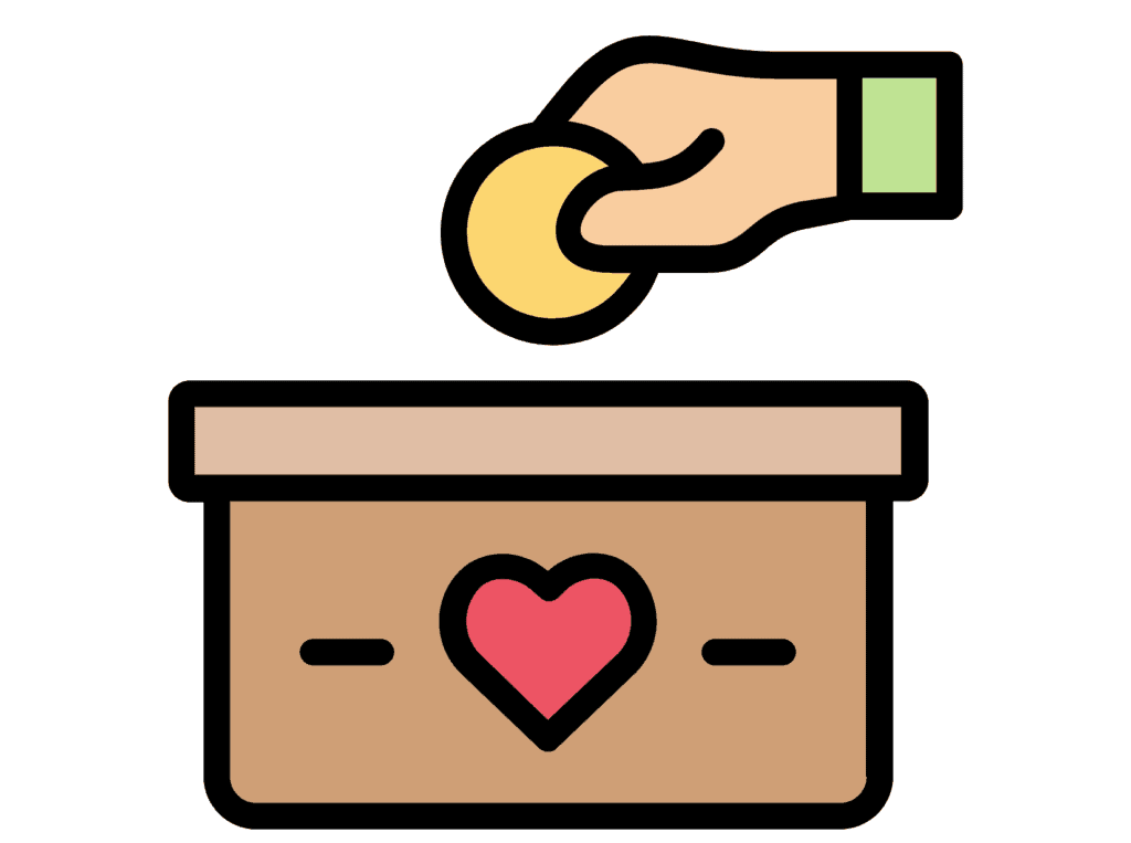 box hand heart representing old money vs new money