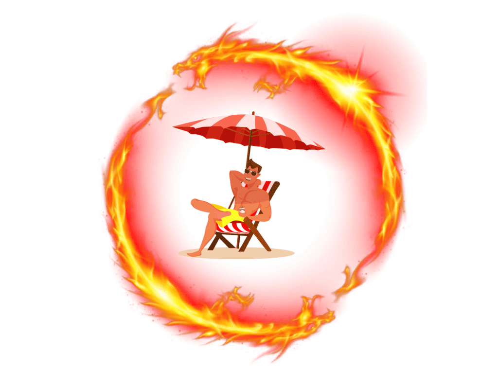 fire ring man relaxing representing the best personal finance blogs 