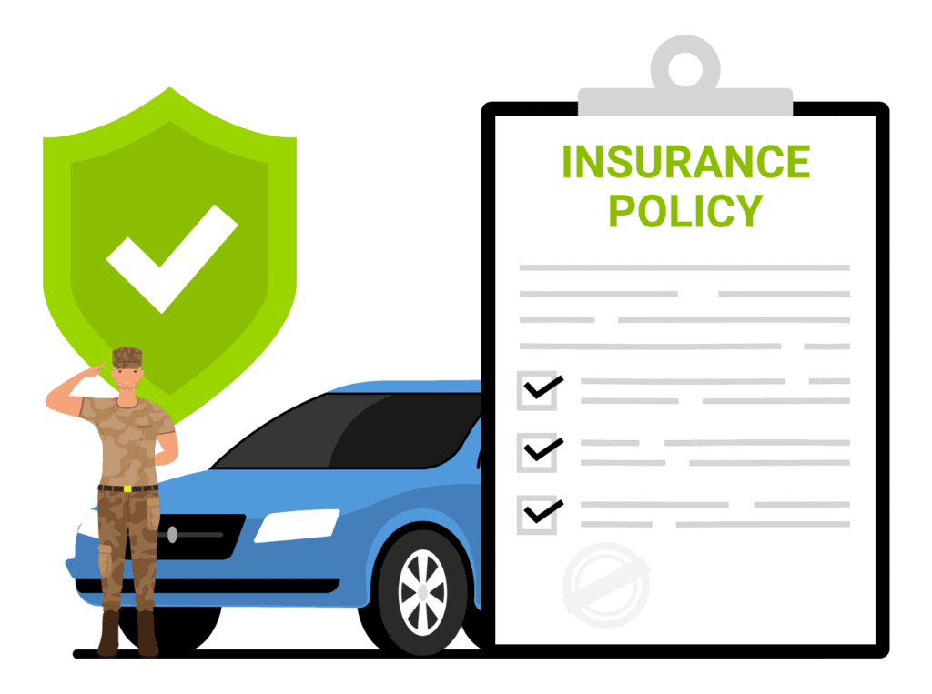 car soldier insurance policy representing cheap car insurance for military