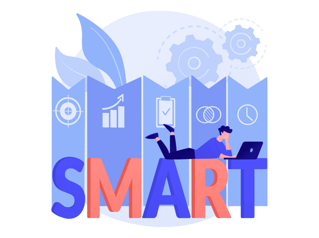 smart goals graph representing how to set smart financial goals while in the military 