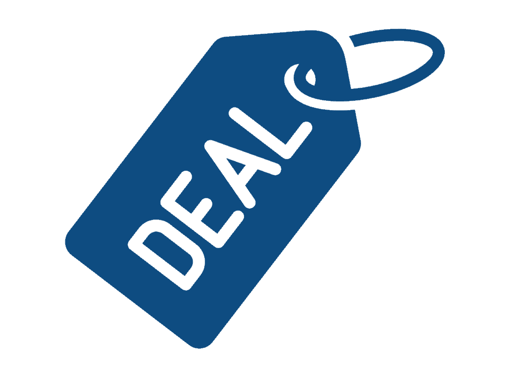 blue deal tag