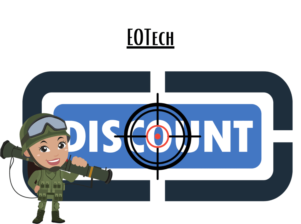 discount sign representing EOTech military discount