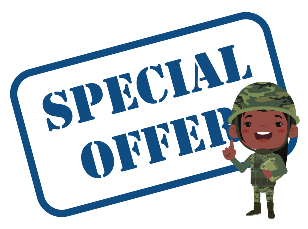 special offer sign representing Honda military discount