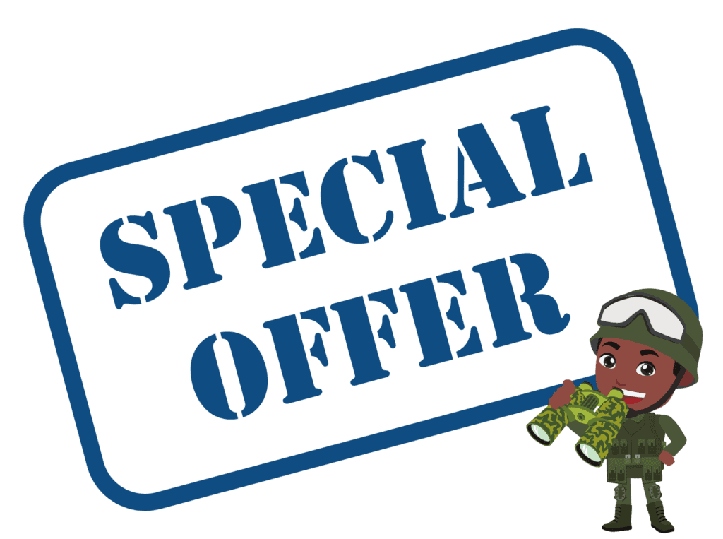 special offer sign representing Jeep military discount