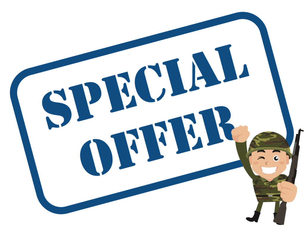 special offer sign representing Polaris military discount