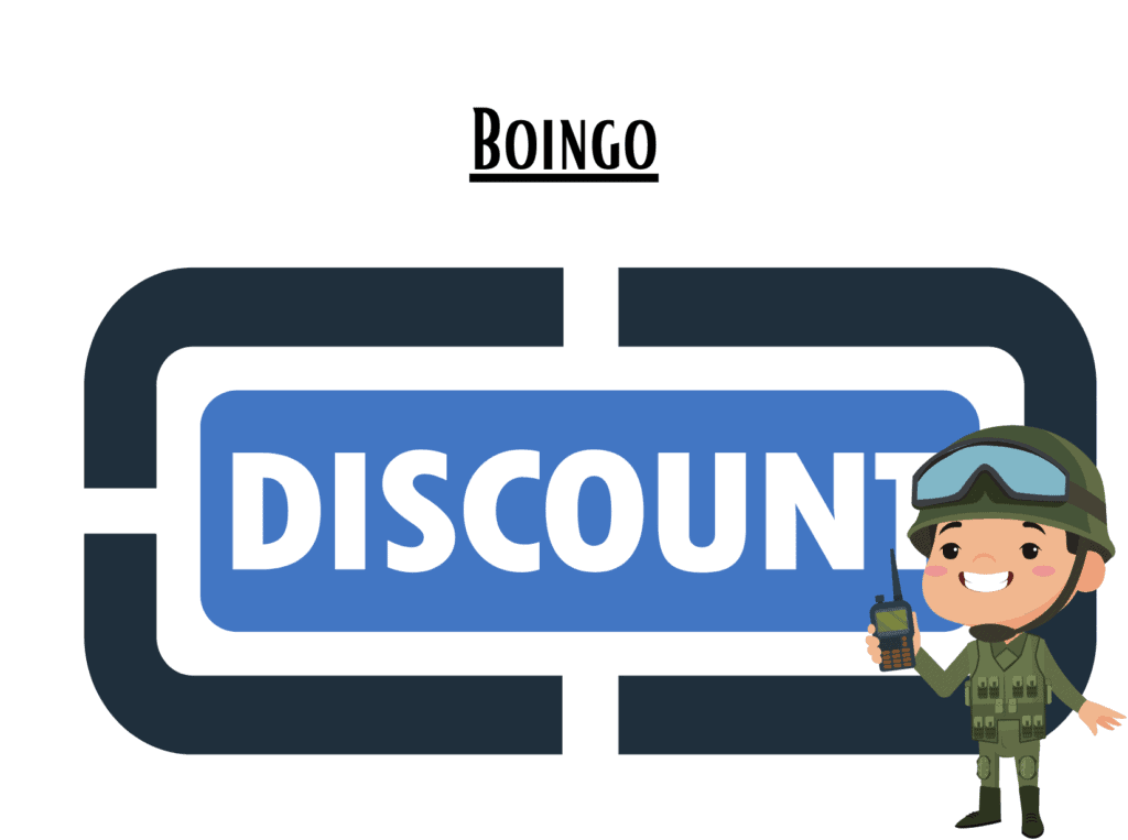 discount sign representing Boingo Inn military discount