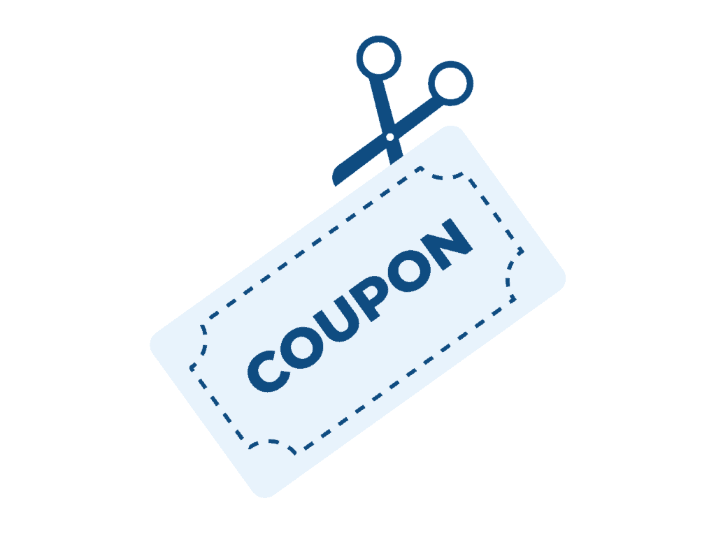 blue coupon