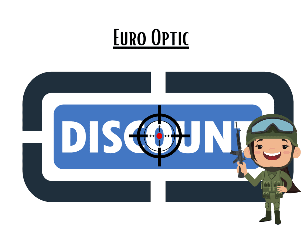 discount sign representing Eurooptic military discount