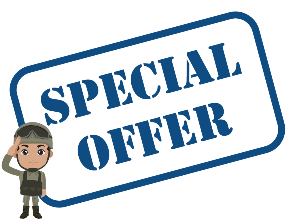 special offer sign representing Home Chef military discount