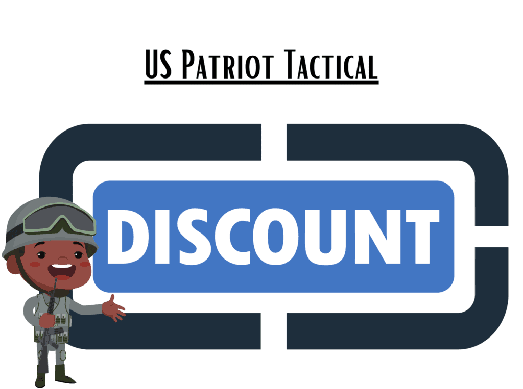 discount sign representing US Patriot military discount