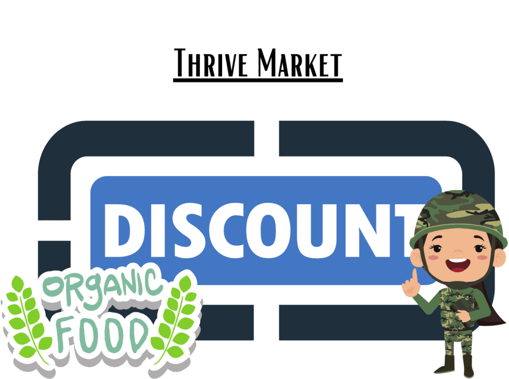 discount sign representing Thrive Market military discount