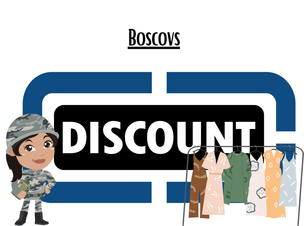 discount showing Boscov military discount