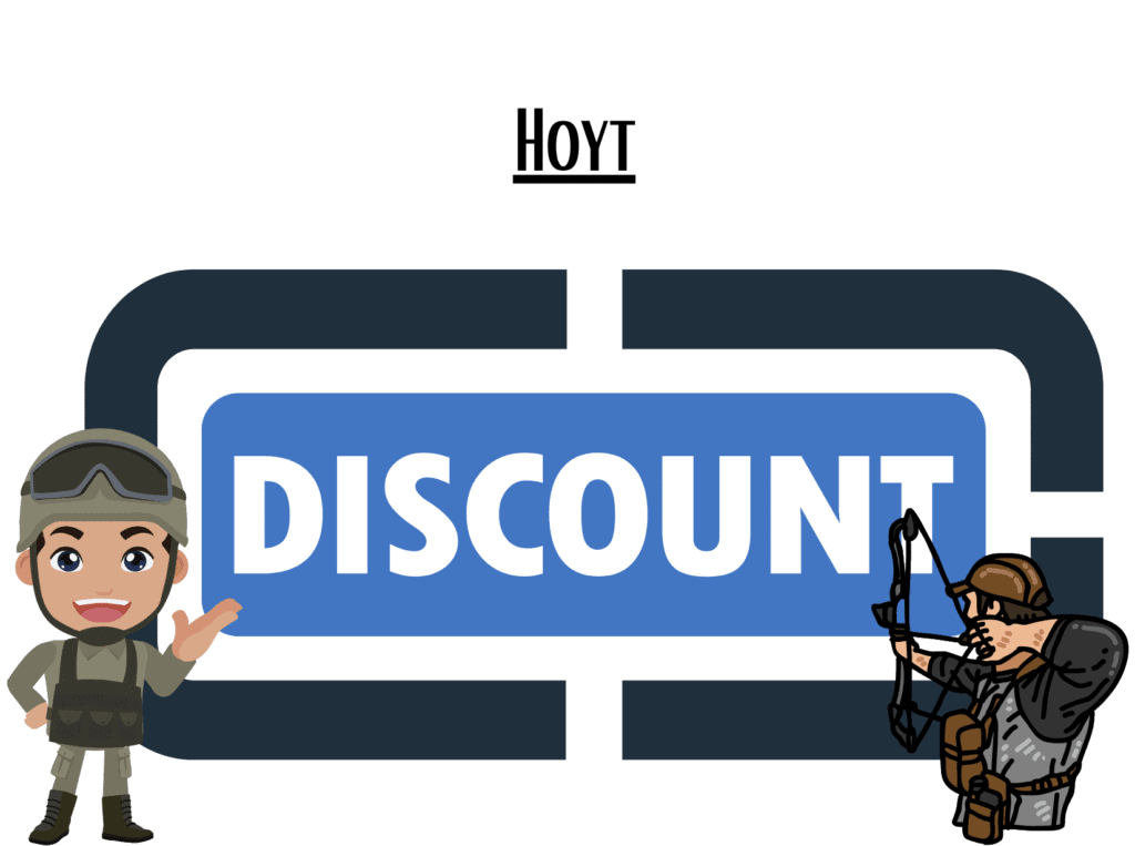 discount sign displaying Hoyt military discount