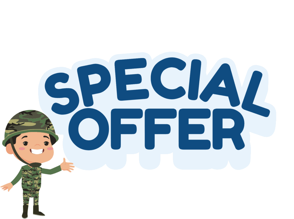 special offer sign about TireBuyer military discount