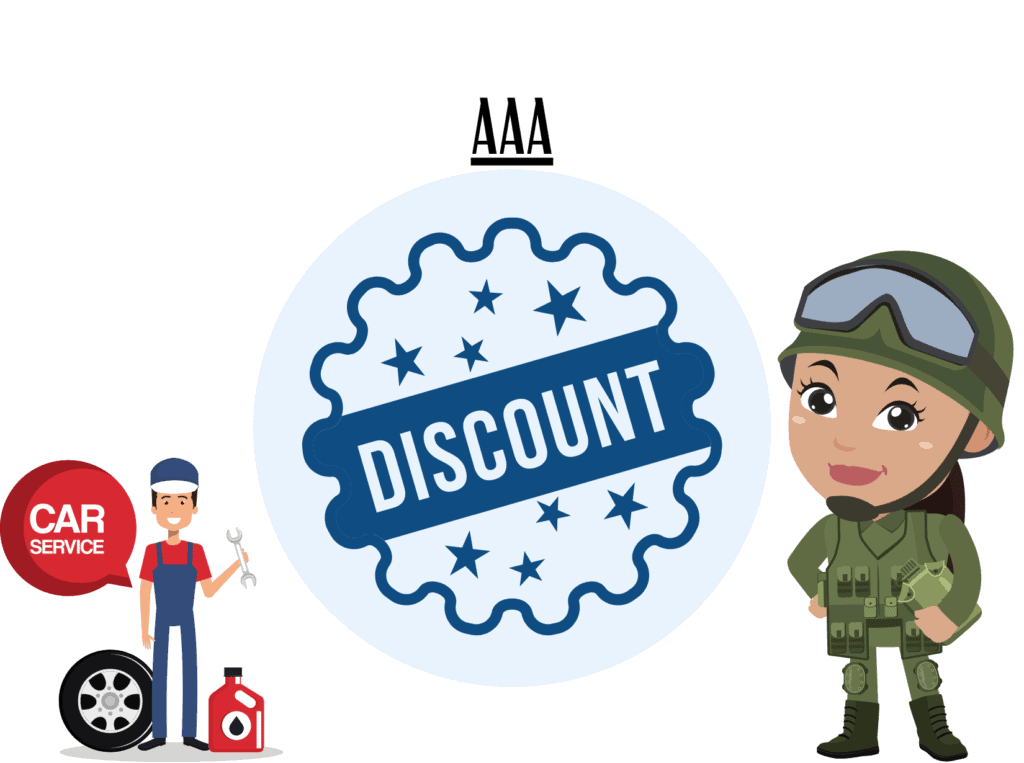 car help AAA military discount