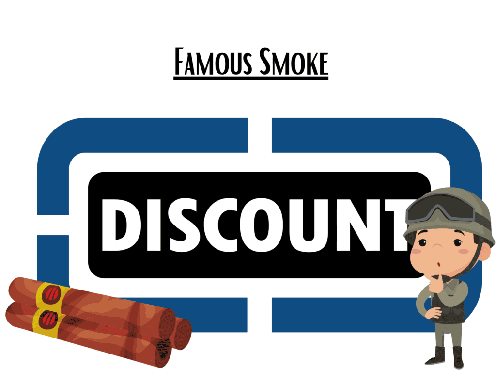 discount words famous smoke military discount
