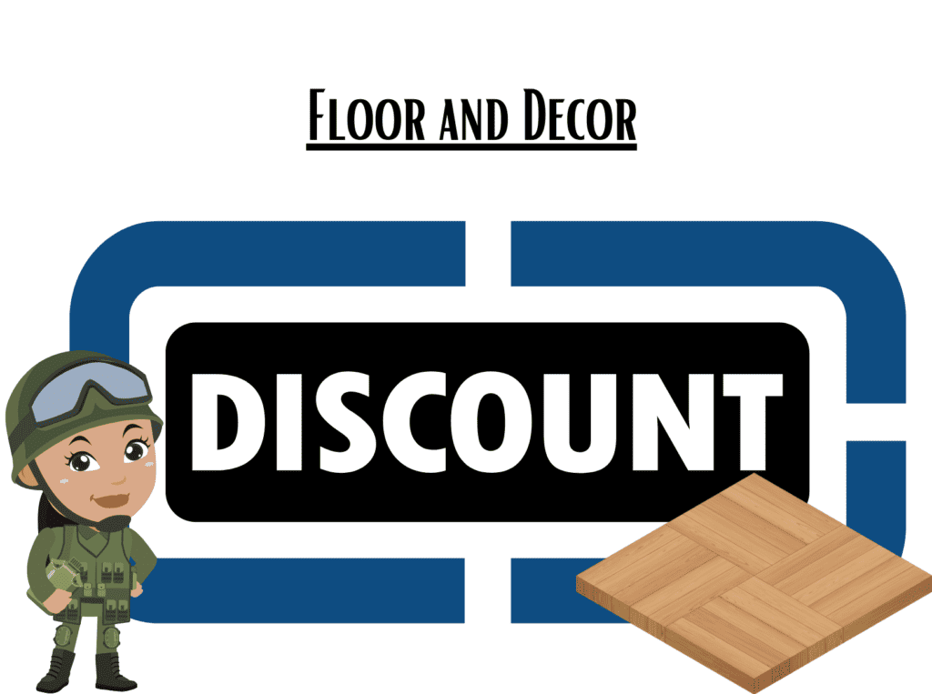 floor sample Floor and Decor military discount