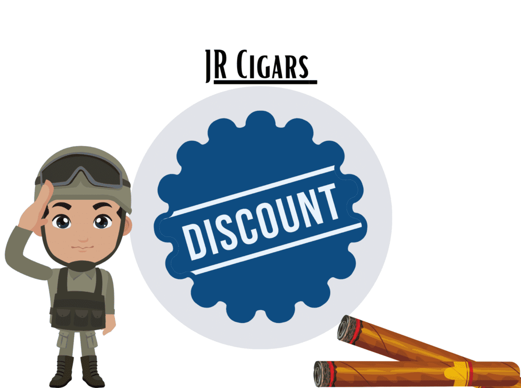 words and JR Cigars military discount