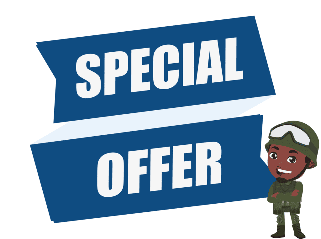 special offer sign with JR Cigars military discount