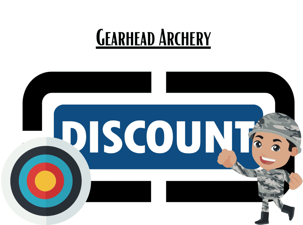 arrows and target Gearhead Archery military discount