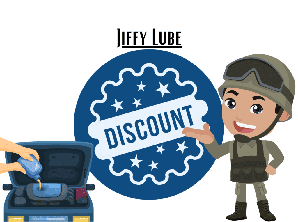 jiffy lube military discount car oil