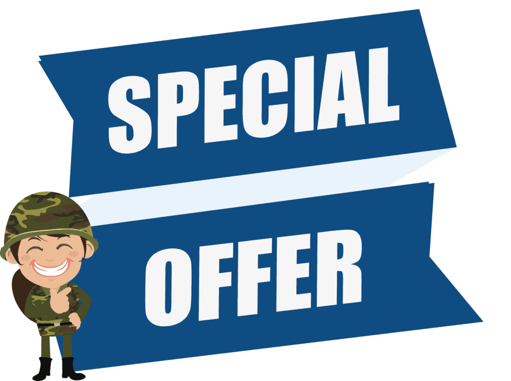 special offer sign Athens Archery military discount