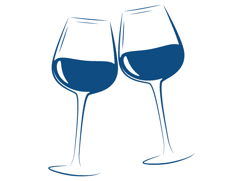 Hazlitt 1852 Vineyards wine club glasses