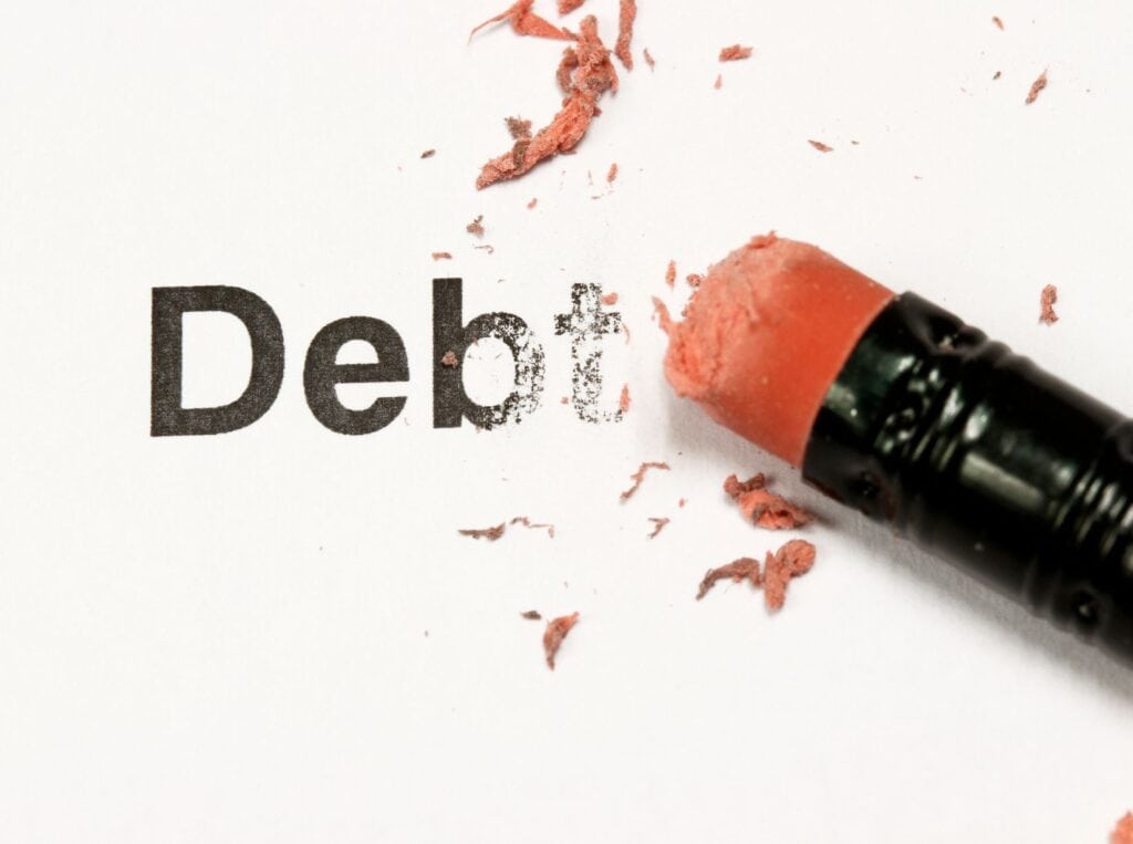 eraser debt