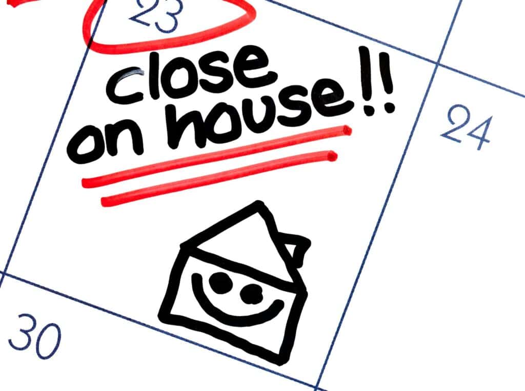 close on house